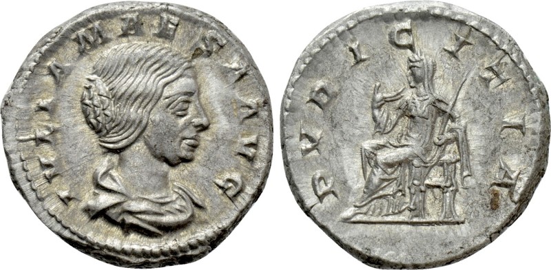 JULIA MAESA (218-224/5). Denarius. Rome.

Obv: IVLIA MAESA AVG.
Draped bust r...
