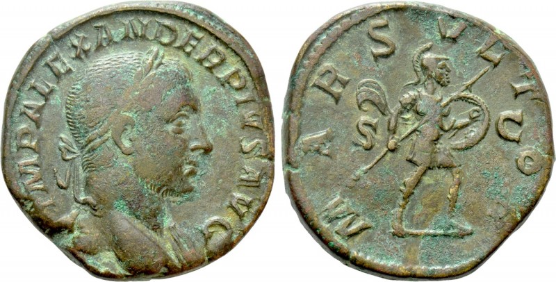 SEVERUS ALEXANDER (222-235). Sestertius. Rome. 

Obv: IMP ALEXANDER PIVS AVG. ...