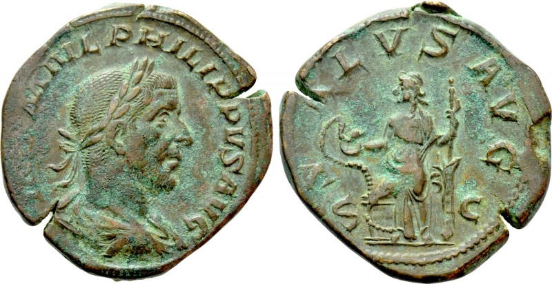 PHILIP I THE ARAB (244–249). Sestertius. Rome. 

Obv: IMP M IVL PHILIPPVS AVG....