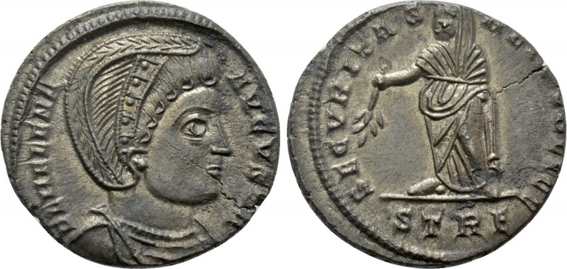 HELENA (Augusta, 324-328/30). Follis. Treveri. 

Obv: FL HELENA AVGVSTA. 
Dia...