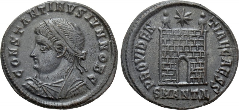 CONSTANTINE II (Caesar, 316-337). Follis. Antioch. 

Obv: CONSTANTINVS IVN NOB...