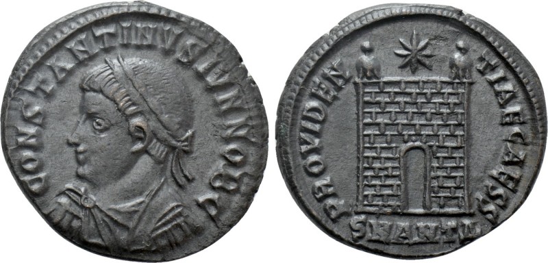 CONSTANTINE II (Caesar, 316-337). Follis. Antioch. 

Obv: CONSTANTINVS IVN NOB...