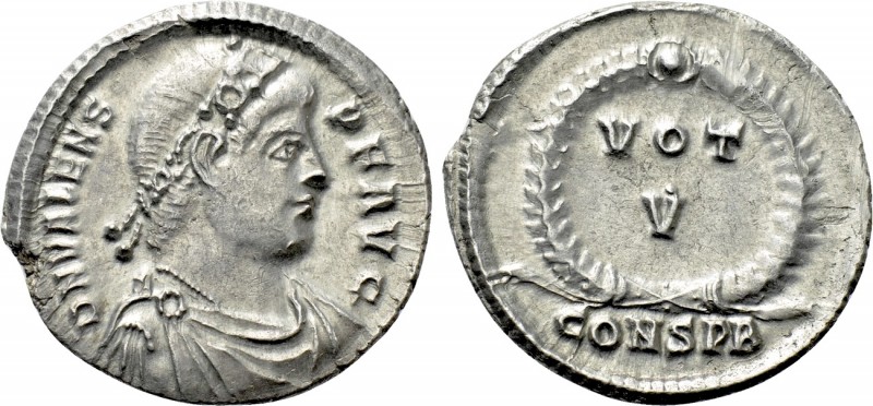 VALENS (364-378). Siliqua. Constantinople. 

Obv: D N VALENS P F AVG. 
Diadem...