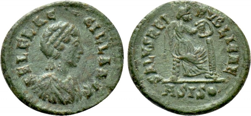 AELIA FLACCILLA (Augusta, 379-388). Follis. Siscia. 

Obv: AEL FLACCILLA AVG. ...