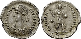 THEODOSIUS II (402-450). Light Miliaresion. Constantinople.
