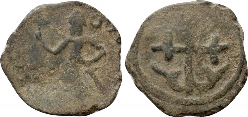 CRUSADERS. Edessa. Baldwin II (Second reign, 1108-1118). Follis. 

Obv: Baldwi...