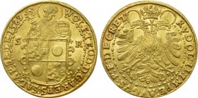 AUSTRIA. Salzburg. Wolf Dietrich von Raitenau (1587-1612). GOLD 2 Ducats (1589).