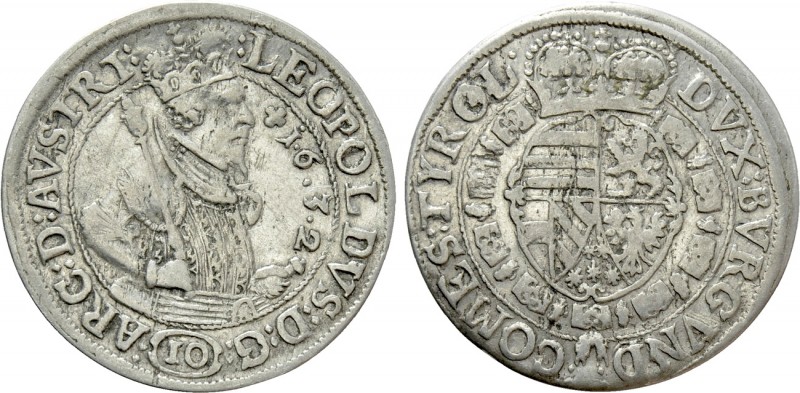 AUSTRIA. Leopold V (Archduke, 1619-1632). 10 Kreuzer (1632). Hall. 

Obv: LEOP...