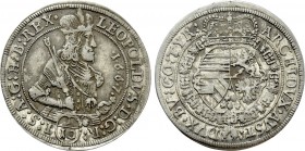AUSTRIA. Leopold I (1658-1705). 1/10 Taler (1667). Hall.