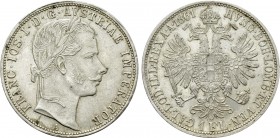 AUSTRIA. Franz Joseph I (1848-1916). 1 Gulden / 1 Florin (1861). Vienna.