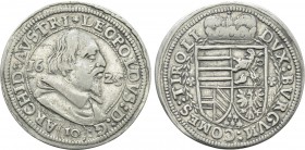 HOLY ROMAN EMPIRE. Leopold V (Archduke, 1619-1632). 10 Kreuzer (1625). Hall.