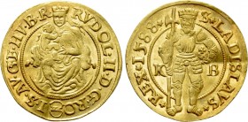 HUNGARY. Rudolf II (1576-1612). GOLD Ducat (1588-KB). Kremnitz.