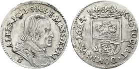 ITALY. Massa di Lunigiana (Duchi). Alberico II Cybo Malaspina.(1662-1667). AR Eight Bolognini (1664).
