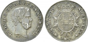 ITALY. Tuscany. Leopold II. Second reign (1849-1859). 1/2 Paolo (1857).