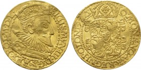 POLAND. Sigismund III Vasa (1587-1632). GOLD Ducat (1592). Malbork (Marienburg).