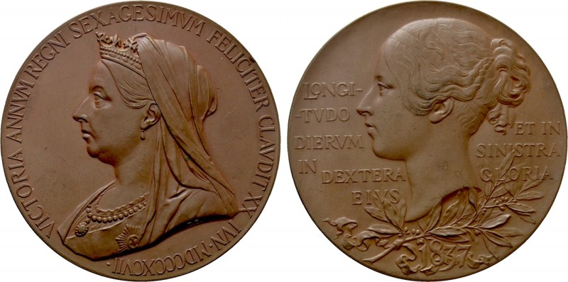 GREAT BRITAIN. HANOVER. Victoria (1837-1901). Ae Medal. London mint (1837). Diam...