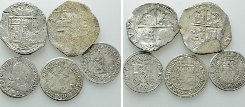 5 Coins of Spain, Austria, France etc. 

Obv: .
Rev: .

. 

Condition: Se...