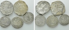 5 Coins of Spain, Austria, France etc.