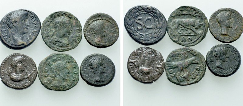 6 Roman Provincial Coins.

Obv: .
Rev: .

.

Condition: See picture.

W...