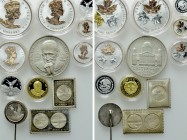 12 Silver Coins and Medals.