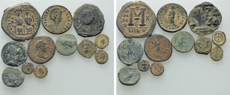 12 Ancient Coins. 

Obv: .
Rev: .

. 

Condition: See picture.

Weight:...