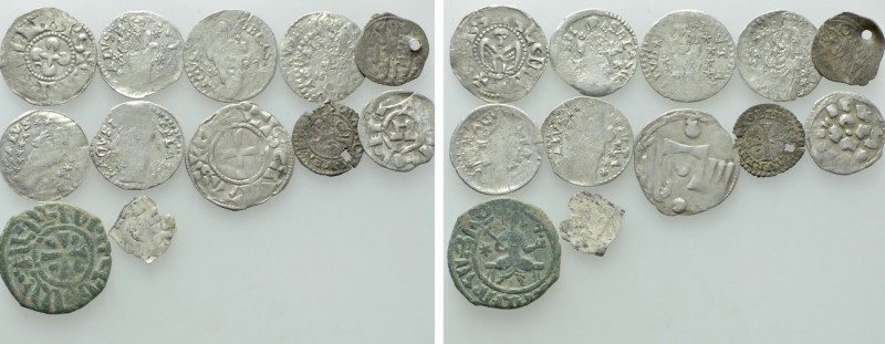 12 Medieval Coins. 

Obv: .
Rev: .

. 

Condition: See picture.

Weight...