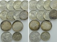 12 Coins of Czechoslovakia; Including Silver.