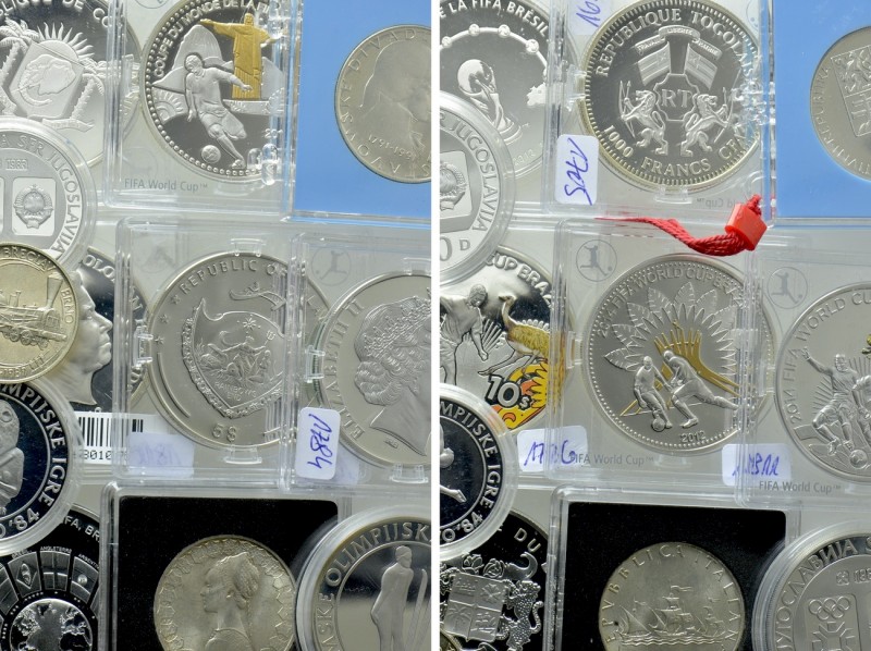 12 Silver Coins; Italy, Jugoslavia etc. 

Obv: .
Rev: .

. 

Condition: S...