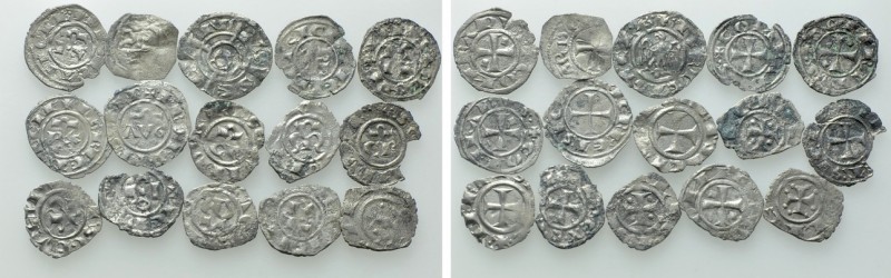 15 Medieval Coins. 

Obv: .
Rev: .

. 

Condition: See picture.

Weight...