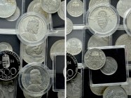 16 Silver Coins of Hungary; Franz Joseph etc.
