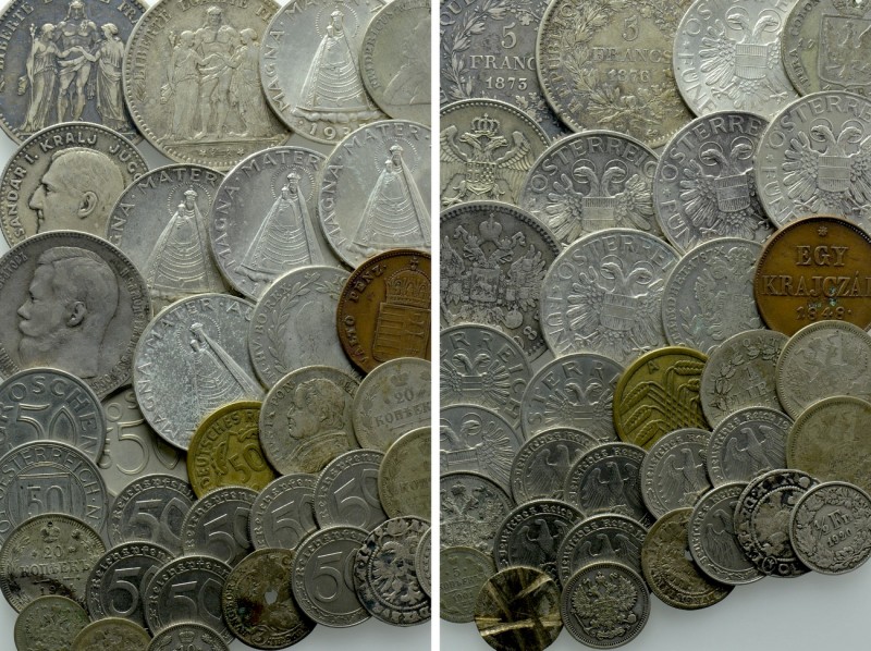 33 Modern Coins; Russia, Germany, Austria etc. 

Obv: .
Rev: .

. 

Condi...