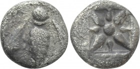 IONIA. Ephesos. Tetartemorion (Circa 500-450 BC).