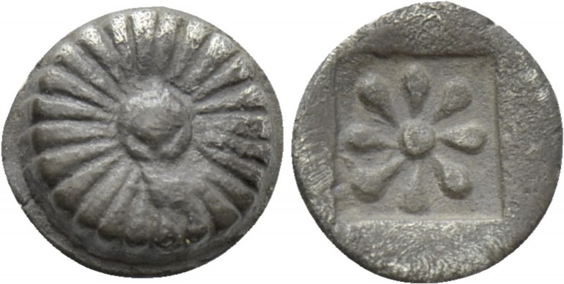 IONIA. Erythrai. Hemiobol (Circa 480-450 BC). 

Obv: Rosette of 24 petals.
Re...