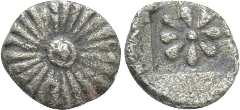 IONIA. Erythrai. Hemiobol (Circa 480-450 BC). 

Obv: Rosette of 24 petals.
Re...