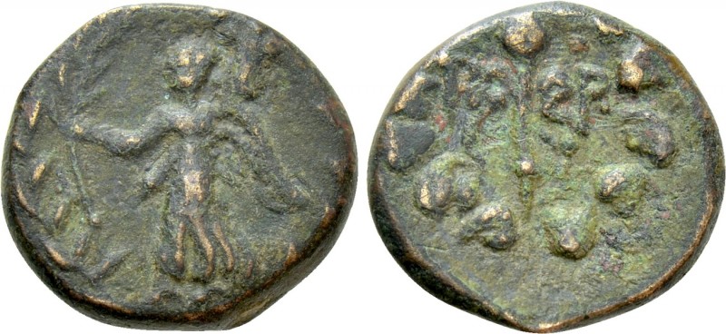 IONIA. Herakleia ad Latmon. Ae (Circa 190-100 BC). 

Obv: Nike advancing left,...