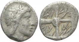 IONIA. Kolophon. Hemiobol (Circa 450-410 BC).