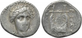 IONIA. Kolophon. Diobol (Circa 375-330 BC). Erexias, magistrate.