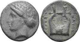 IONIA. Kolophon. Diobol (Circa 375-330 BC). Phanis, magistrate.