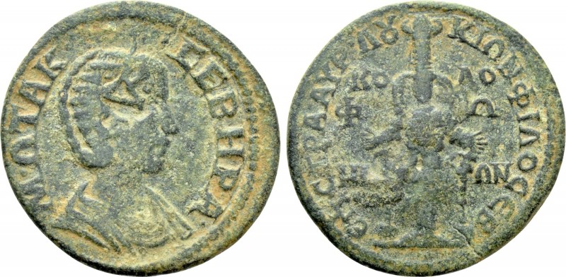 IONIA. Kolophon. Otacilia Severa (Augusta 244-249). Ae. Aurelius Lucius, strateg...