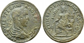 IONIA. Kolophon. Trebonianus Gallus (251-253). Ae. Aurelius Athenaios, strategos.