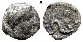 Campania. Allifae 375-325 BC. Obol AR