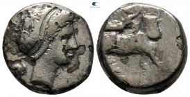 Campania. Neapolis 275-250 BC. Fourrée Didrachm