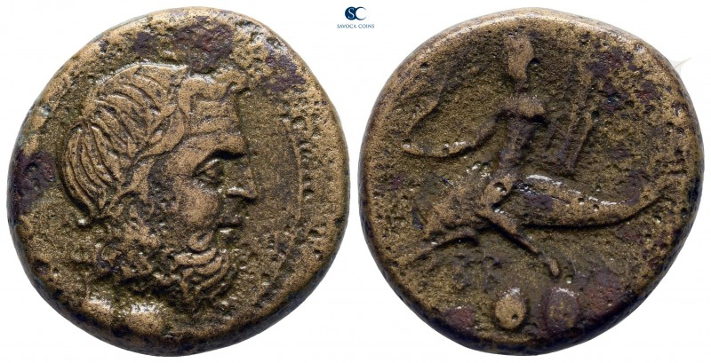 Calabria. Brundisium circa 300-200 BC. 
Sextans Æ

26 mm., 15,19 g.



ne...