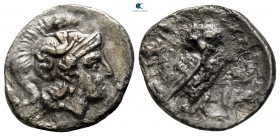 Calabria. Tarentum 280-272 BC. Drachm AR