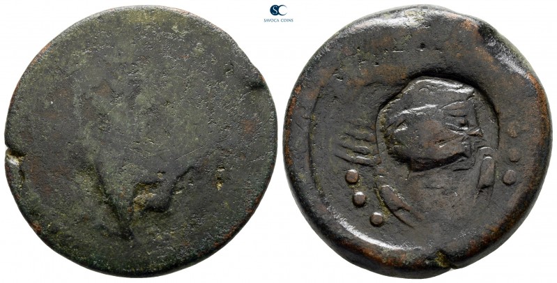 Sicily. Akragas 425-406 BC. 
Hemilitron Æ

31 mm., 19,74 g.



fine