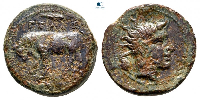 Sicily. Gela circa 420-405 BC. 
Tetras Æ

17 mm., 3,59 g.



nearly very ...