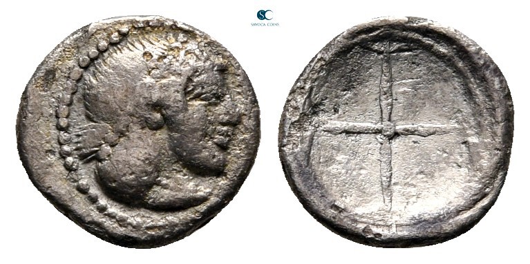 Sicily. Syracuse. Deinomenid Tyranny 485-466 BC. 
Litra AR

9 mm., 0,55 g.
...