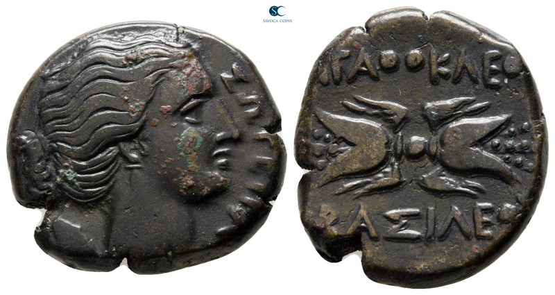 Sicily. Syracuse. Agathokles 317-289 BC. 
Bronze Æ

20 mm., 8,23 g.



ve...
