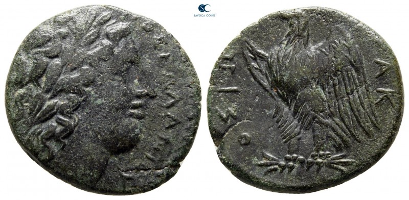 Sicily. Syracuse 287-278 BC. 
Bronze Æ

21 mm., 4,75 g.



very fine