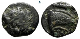 Kings of Macedon. Aigai. Amyntas III 393-369 BC. Bronze Æ
